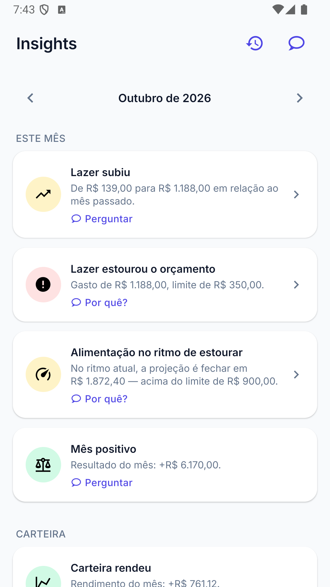 Tela de lançamento com assistente de IA do Pirapire